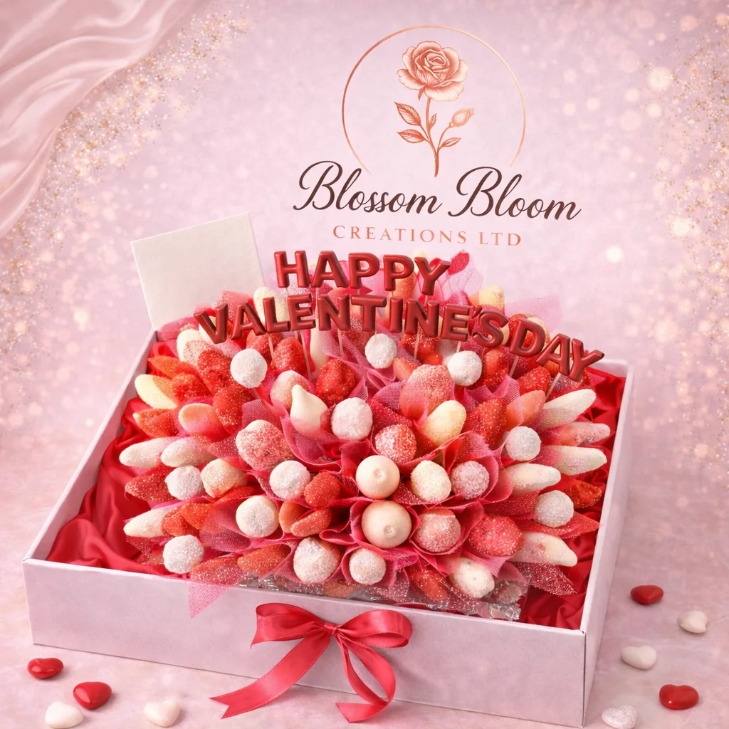 šš« Happy Valentineās Day Chocolate & Fruit Box - Image 3