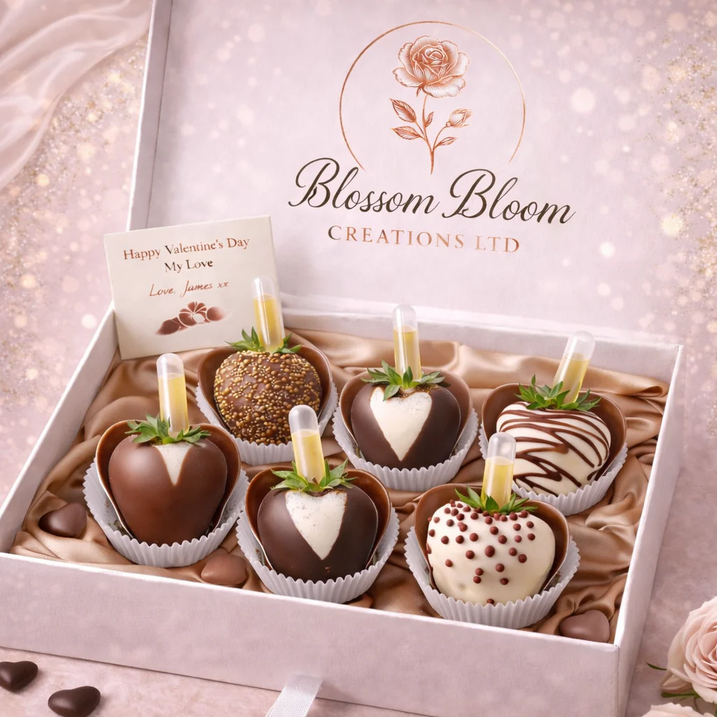Luxury Milky Chocolate-Covered Strawberry Infusion Box - Image 2