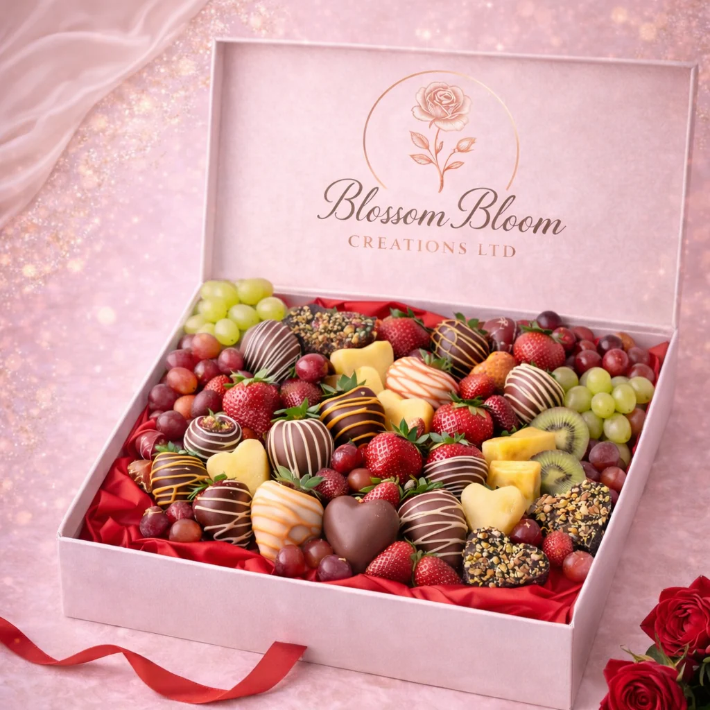 Berry Bliss Chocolate Fruit Platter - Image 3