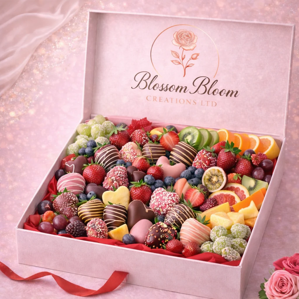 Berry Luxe Indulgence – Luxury Fruit & Chocolate Platter - Image 3
