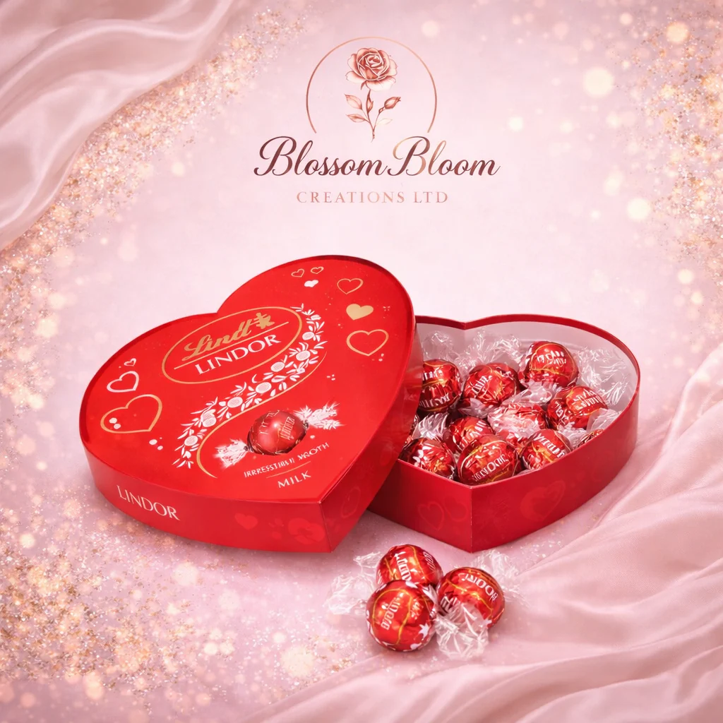 Luxury Lindt Lindor Chocolate Heart Box-Perfect romantic add-on - Image 3