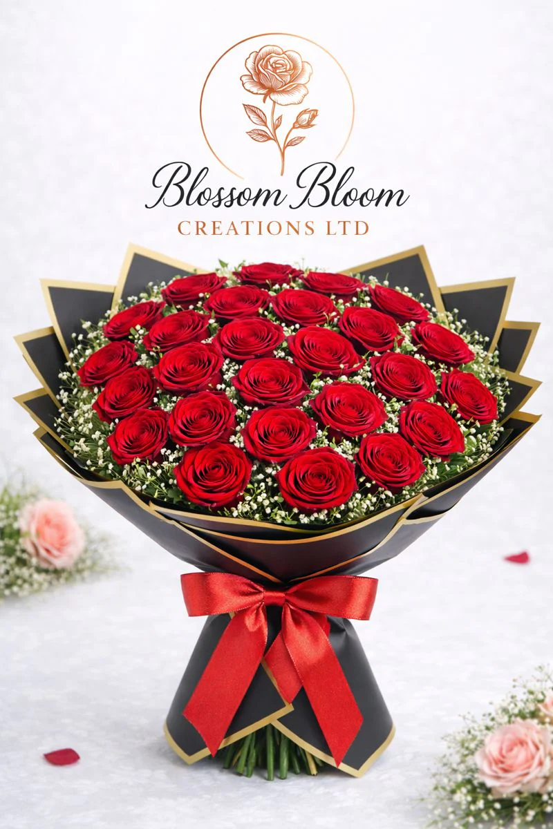 Luxury Red Rose Bouquet – Classic Romance Collection - Image 3