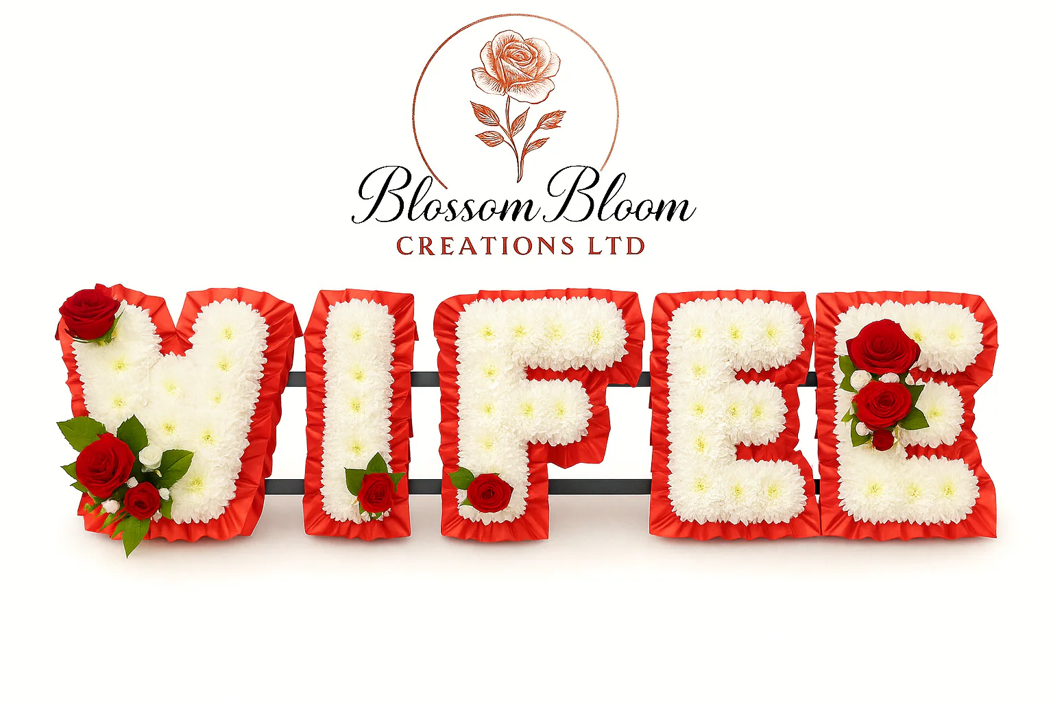 Standard Floral Letter Tribute Arrangement - Image 4